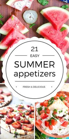 fresh and delicious summer appetizers