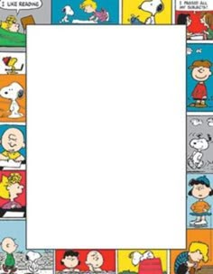 a cartoon strip with peanuts on it