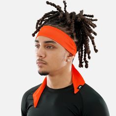 The Hue Orange Ninja Headband is the ultimate accessory for athletes of all ages. Designed for versatility, this headband is perfect for sports enthusiasts and casual wearers alike. Its adjustable feature ensures a comfortable fit for thick hair, making it suitable for everyone, from men to women and youth. Crafted from ultra-comfortable, moisture-wicking spandex fabric, this headband keeps sweat away from your eyes and face, allowing you to stay focused during intense activities like basketball Orange 5-panel Hat For Outdoor, Karate Orange Belt, Ninja Headband, Orange Adjustable 5-panel Snapback Hat, Hair Band Accessories, It's Hot, Gear Bag, Hair Band, Thick Hair Styles