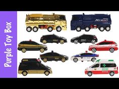 a bunch of toy cars that are in the shape of police cars