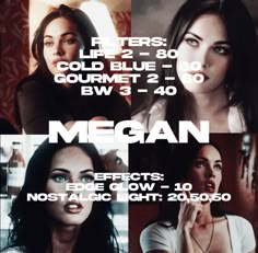 the poster for megan's upcoming album