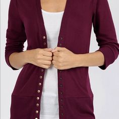 Lightweight 3/4 Cardigan. This Gorgeous Color Can Be Worn For All Seasons. Follow Us On Instagram Goldxcity Fall Layering Cardigan With 3/4 Sleeve, Fall 3/4 Sleeve Cardigan For Layering, Fall Cardigan For Layering With 3/4 Sleeves, Casual Cardigan With Button Closure And 3/4 Sleeves, 3/4 Sleeve Cardigan With Buttons For Fall, Fall 3/4 Sleeve Cardigan With Buttons, Fall Cardigan With 3/4 Sleeves And Buttons, Fall 3/4 Sleeve Cardigan, Follow Us On Instagram