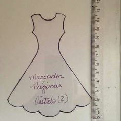 a drawing of a dress with the words maccador, virginia, and visible on it