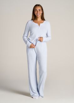 About Our Ribbed Flare Extra-Long Lounge Pants Say hello to the loungewear, made just for you. Our Ribbed Flare Extra-Long Lounge Pants are the cozy pair you’ll want to wear everywhere. Made with a soft ribbed knit, the casual pants are perfect for weekends away or peaceful staycations. We designed these women’s tall lounge pants just for ladies from 5’9 to 6’6, so you can trust us when we say they’re full length. We’ve also ensured the tri-blend fabric has been pre-washed and shrinkage controll Pants For Tall Women, Flare Lounge Pants, Long Lounge, Ribbed Flares, Lounge Pants Womens, Cute Pjs, Cozy Pajamas, Winter Pajamas, Lounge Top