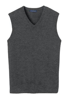 Span the divide between dressy and casual with this versatile v-neck sweater vest that pairs easily with slacks or jeans. Features: SW286 60/40 cotton/nylon Rib knit v-neck, armholes and hem Sizes: XS-4XL // BACK TO MAIN PAGE Men's V Neck Sweaters, Sweater Vest Mens, Port Authority, Sleeveless Pullover, Main Page, Video Chat, V Neck Sweater, Sweater Vest, Vneck Sweater