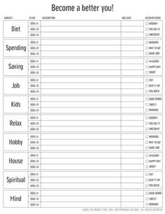 a printable sign up sheet with the words become a better you