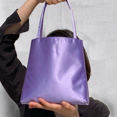 Buy Purple Polyester Shopper Bag Fashion Handbag Ladies Purse Worldwide Free shipping and return, color: Purple , material: Polyester Satin Tote Bag, Ladies Purse, Baguette Bag, Simple Fashion, Purple Bags, Shopper Bag, Vintage Handbags, Bag Fashion, Tote Bag Design