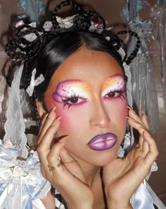 ethereal fairycore bold editorial makeup 