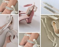 Hi dear princesses! Due to your numerous requests, we created an additional listing with our shoe accessories. You can show your creativity and decorate your wedding shoes as you wish. Our fabulous and unique accessories will perfectly complement your wedding image. Go ahead and make your wedding day perfect All prices are for a pair (two) of accessories. Available jewelry and accessories: * Satin Ribbon (pair) - A satin ribbon that can be used for all shoe styles where the suede/leather ankle s Pearl Shoe, Types Of Sandals, Pearl Shoes, Wedding Pumps, Ribbon Wedding, Pearl Anklet, Bridal Sandals, Silk Bow, Embroidered Wedding