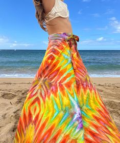 One of a kind ice dyed wrap skirt hand made in Hawaii. Perfect for spinning and feeling like a goddess! Labeled L but fits S-XL. Has one large zipper pocket and belt loops to keep the straps in place. Long Wrap Skirt, Womens Skirts, A Goddess, Ice Dyeing, Wrap Skirt, Spinning, Zipper Pocket, Favorite Outfit, Beauty Book