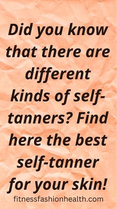 The tanning agent in different self-tanners is usually the same. But whether you prefer a spray, wipes, drops, a mousse, or a lotion is up to you. Read here about the advantages of each kind of self-tanner. Self Tan