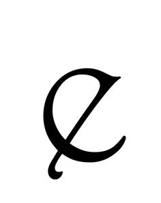 the letter q is shown in black and white