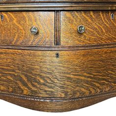 an old wooden dresser with two drawers