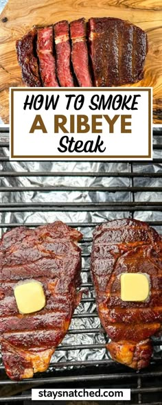 Ribeye Cap Steak, Cap Steak, Smoker Grill Recipes, Easy Smoker Recipes, Rosemary Butter, Bbq Smoker Recipes, Smoker Recipes Electric, Pellet Smoker Recipes, Traeger Grill Recipes