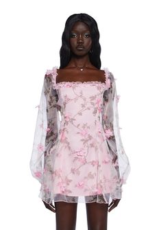 Sugar Thrillz 3D Flower Shimmer Mini Dress - Red – Dolls Kill Romantic Midi Dress, Ariana Character, Ruffle Pink Dress, 80s Inspired Outfits, Flower Mini Dress, Mitzvah Dresses, Pastel Fairy, Chanel Loafers, Milky Pink