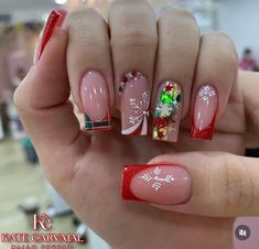 Christmas Pedicure Ideas Toes, Merry Christmas Nails, Makeup Nails Designs, Wow Nails, Diy Acrylic Nails, Lavender Nails, Christmas Gel Nails, Dope Nail Designs