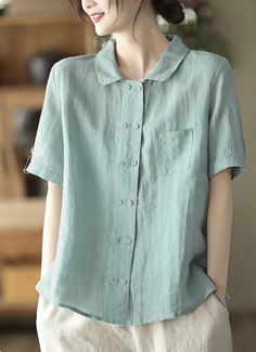 Linen Shirt Women, Linen Casual, Boho Casual, Sleeves (women), Cup Size