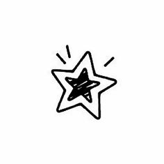 a black and white drawing of a star