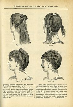 Out of the thousands of fashion plates held by the department, the ones from the 1870s and 1880s never fail to astonish with their depictions of lustrous and abundant hairstyles. We’ve often… Pioneer Hairstyles, American Hairstyles