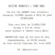 the poem written in black and white on a piece of paper