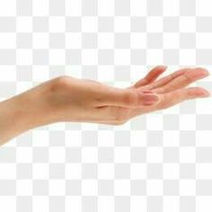 a person's hand reaching out to touch something with their fingers, on a white background