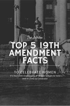 the cover of top 5 19th amenment acts to celebrate women's rights