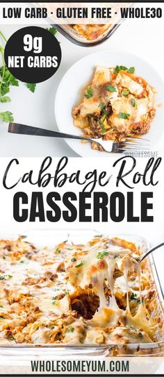 This cabbage roll casserole recipe with ground beef has all the flavor of cabbage rollswithout the effortAn easyhealthy dinner Cauliflower Italian, Lazy Cabbage Roll Casserole, Lazy Cabbage Rolls, Keto Inspiration, Cabbage Roll Casserole, Keto Casseroles, Riced Cauliflower, Cabbage Roll, Lazy Keto