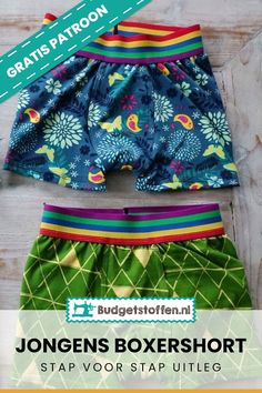 three boxer shorts with different patterns on them and the words, jogne's boxershortt