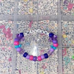 Handmade Pink And Purple Twilight Sparkle Themed My Little Pony Bracelet Kandi Bracelets, Bracelet Ideas, Hand Crafted Jewelry, Twilight Sparkle, Diy For Girls, Disney Princesses, Crafted Jewelry, Pink And Purple, Womens Jewelry Bracelets