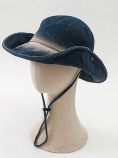 Cow Girl' Streetstyle Distressed Fishing Hat AlielNosirrah Adjustable Washed Bucket Hat, Adjustable Denim Bucket Hat For Beach, Adjustable Denim Bucket Hat, Adjustable Medium Wash Bucket Hat For Beach, Adjustable Medium Wash Bucket Hat For Summer, Adjustable Washed Bucket Hat With Short Brim, Adjustable Faded Distressed Hat, Adjustable Washed Bucket Hat For Spring, Summer Adjustable Medium Wash Bucket Hat