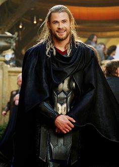 a man dressed up as thor from the avengers