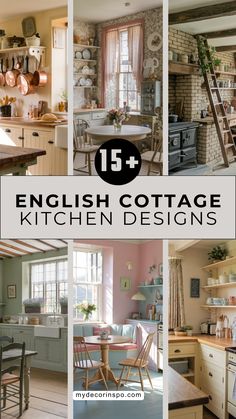 In English cottage kitchens, exposed beams, stone backsplashes, and vintage fixtures work together to create a space where tradition meets modern convenience. These designs prioritize both style and functionality.