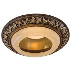 an ornately decorated ceiling light fixture