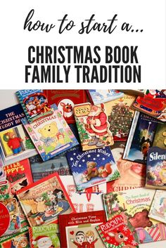 christmas books with the title how to start a christmas book family tradition