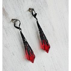 Enchanting Jewelry, Earrings Goth, Jewelry Ruby, Jewelry Victorian, Earrings Gothic, Victorian Earrings, Edgy Jewelry, Nice Jewelry, Earrings Chandelier