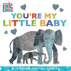 an elephant and her baby are depicted in this children's book