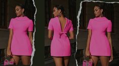 Rolled Collar, Sewing Tutorials, Pink Dress, Step By Step, Couture, Sewing, Collar, Pink, Pattern