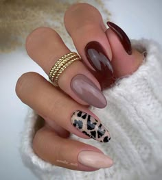 Plain Nail Ideas, Cheetah Nails, Cute Nails For Fall, Animal Print Nails