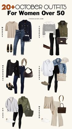 What To Wear in Fall 2024 Over 50, Fall Outfits for Women Over 50, What To Wear in October 2024, Casual Fall Outfits Over 50, Dressy Fall Outfits Over 50 Fun Casual Outfits For Women, Over 50 Outfits For Women, Classic Casual Outfits, Fashion Outfits Over 50, White Jeans Summer, Dressy Fall Outfits, What To Wear Tomorrow, Outfits For Women Over 50, October Outfits