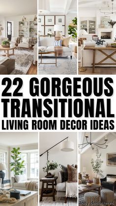 the cover of 22 gorgeous traditional living room decor ideas