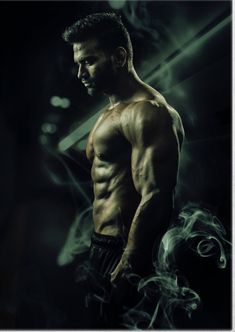 Gym Men Motivation, Gym Art, Workout Posters, Male Fitness Models