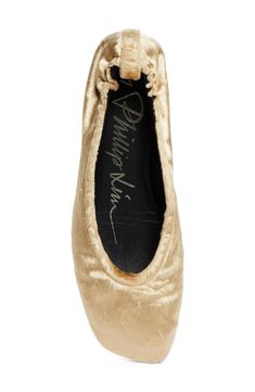 A slightly asymmetric toe updates the classic style of this rich velvet ballet flat. Textile upper/leather lining and sole Imported Formal Ballet Flats, Womens Ballet Flats, Fabric Gift Bags, 3.1 Phillip Lim, Nordstrom Store, Ballet Flat, Fabric Gifts, Free Fabric, Phillip Lim