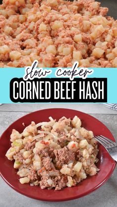 this slow cooker corned beef hash browns recipe is the perfect way to use up leftovers