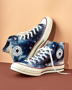 Hi Top 70s in Ink– riverside tool & dye Cool Converse High Tops, Dyed Converse, Converse Chuck 70 High Top, Cool Converse, Chuck 70 High Top, All Star Sneakers, Tennis Shoes Outfit, Converse Chuck 70, Chuck 70