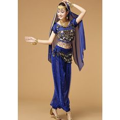 Gender:Women's; What's in the box:Top,Headpiece,Skirt; Types:Belly Dance Costume; Holiday:Masquerade; Style:Indian; Occasion:Party; Material:Polyester; Age Group:Adults; Characters:Indian Girl; Listing Date:06/14/2022 Women Dancing, Dancing Costumes, Dance Attire, Indian Princess, Belly Dance Outfit, Skirt Ruffle, Dance Outfit, Dance Jewelry, Costume Women