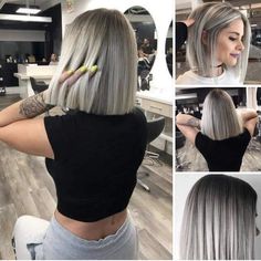 Platinový Blond, Blonde Hair With Pink Highlights, Pink Blonde Hair, Blonde Hair Brown Eyes, Hairstyles Blonde, Blonde Hair With Bangs, Hair Halloween, Blonde Hair Color Ideas, Dark Roots Blonde Hair