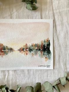 "Warmth" Fine Art Prints Learn Watercolor, Painting Fine Art, Lake Painting, Fine Art Giclee Prints, Fall Watercolor, Watercolor Art Lessons, Arte Inspo, Workshop Ideas, Watercolor Ideas