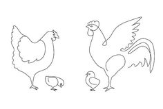 Één lijn kip familie Haan kip en kippen boerderij vogels doorlopende lijn vectorillustratie | Premium Vector Chicken Family Tattoo, Hen Tattoo, Chicken Pop, Mother Tattoos For Children, Chickens Farm, Animal Chicken, Chicken Tattoo, Chicken Drawing, One Line Tattoo