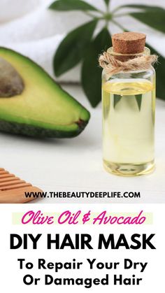 #hair #haircut #hairstyles #fashion #haircolor #hairgoals #hairdamage #badhairday #hairdiy #hairmaskforgrowth #hairmaskdiy #hairmasksforhairgrowth #haircareroutine #aesthetic #instagram #1 Treatments For Dry Hair, Diy Avocado Hair Mask, Diy Hair Care Products, Homemade Hair Masks, Hair Masks For Dry Damaged Hair, Avocado Hair Mask, Avocado Hair