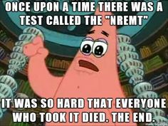 an image of spongebob saying that it was hard to tell if he had the end